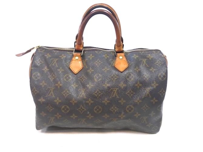 Louis Vuitton Speedy 35 Monogramma - MB844 Marrone - vista 11