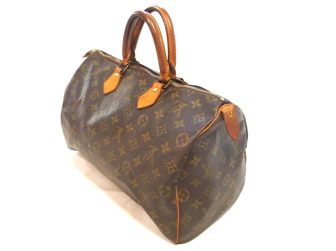 Louis Vuitton Speedy 35 Monogramma - MB844 Marrone - vista 12