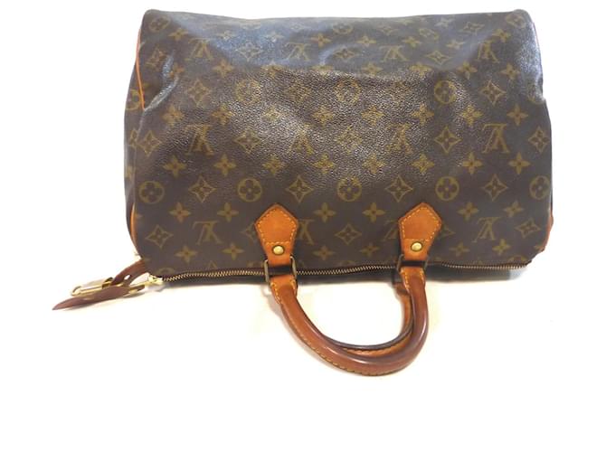 Louis Vuitton Speedy 35 Monogramma - MB844 Marrone - vista 15