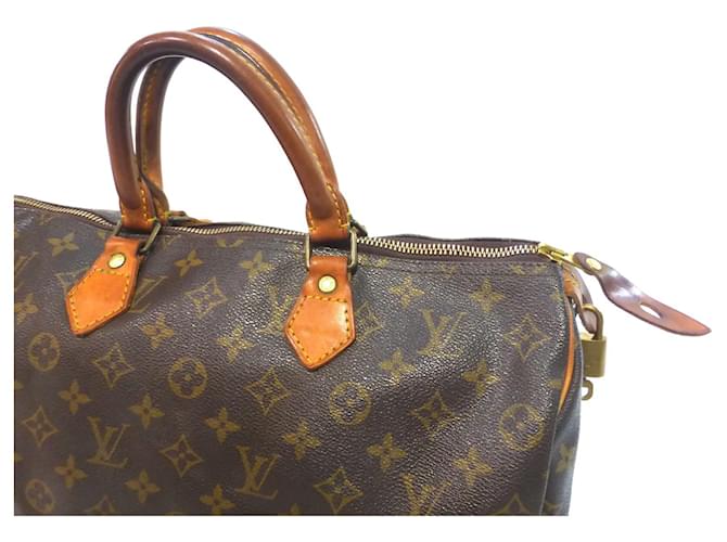Louis Vuitton Speedy 35 Monogramma - MB844 Marrone - vista 3