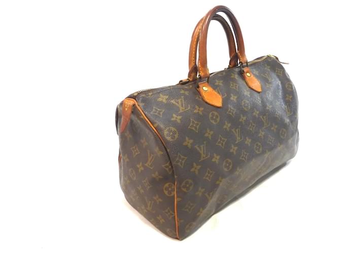 Louis Vuitton Speedy 35 Monogramma - MB844 Marrone - vista 7