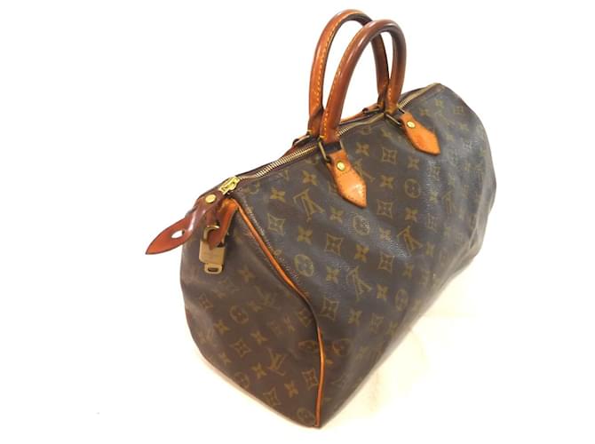 Louis Vuitton Speedy 35 Monogramma - MB844 Marrone - vista 9