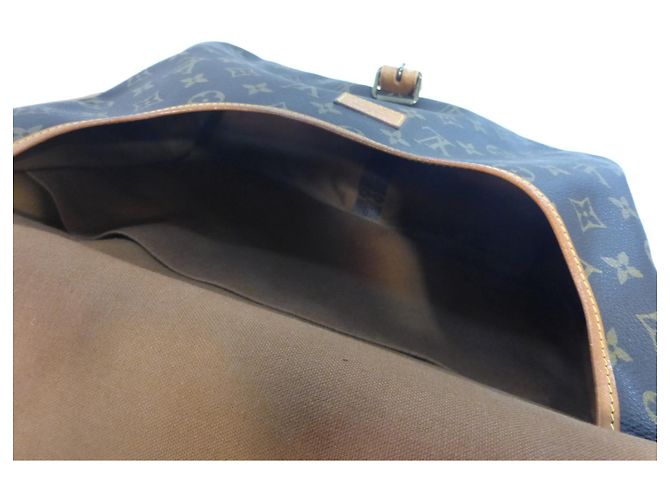 Louis Vuitton Saumur 35 Monogramma-VI882 Marrone - vista 12