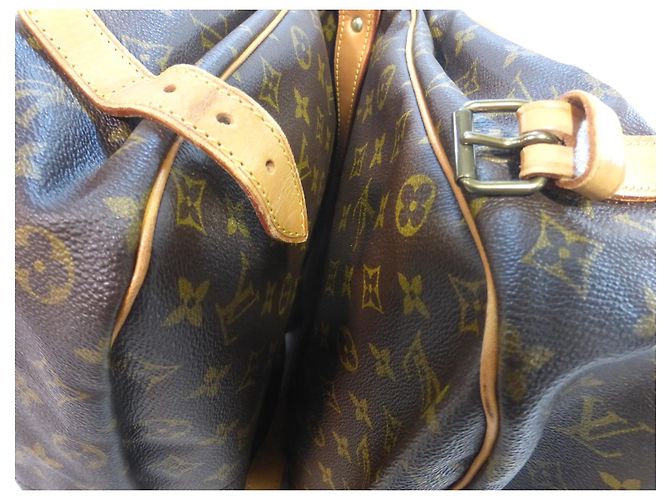 Louis Vuitton Saumur 35 Monogramma-VI882 Marrone - vista 19
