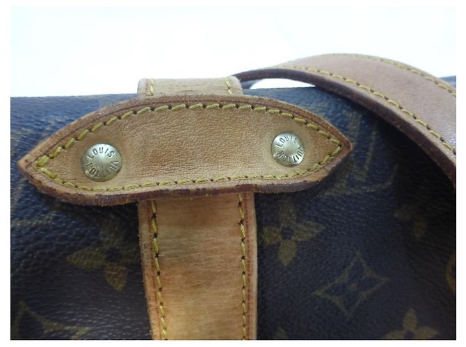 Louis Vuitton Saumur 35 Monogramma-VI882 Marrone - vista 4