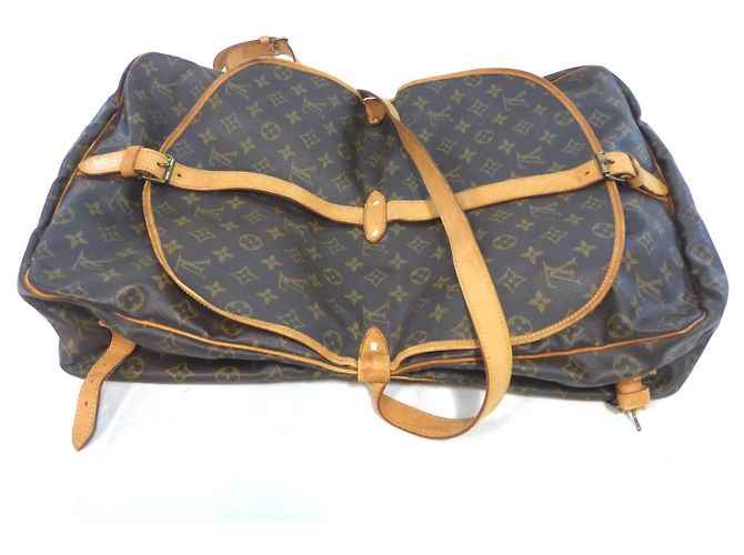 Louis Vuitton Saumur 35 Monogramma-VI882 Marrone - vista 7