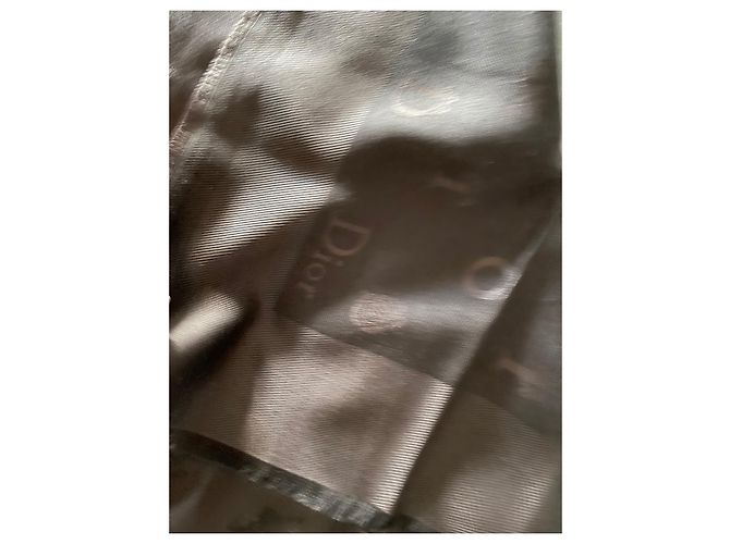 Sciarpa Dior in seta e lana marrone 140x140 cm - vista 5