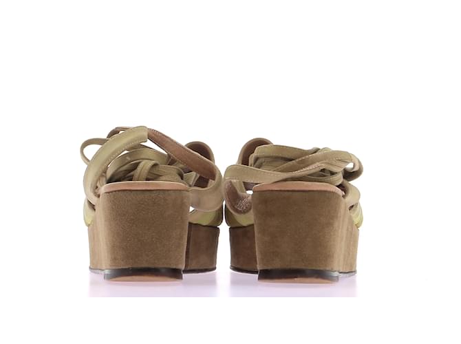 Mule e zoccoli Hermès T.EU 38.5 in suede Multicolore - vista 4