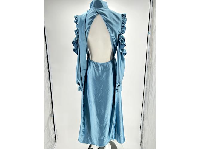 Off White Off-White Kleid T.IT 42 Polyester Blau - Ansicht 2