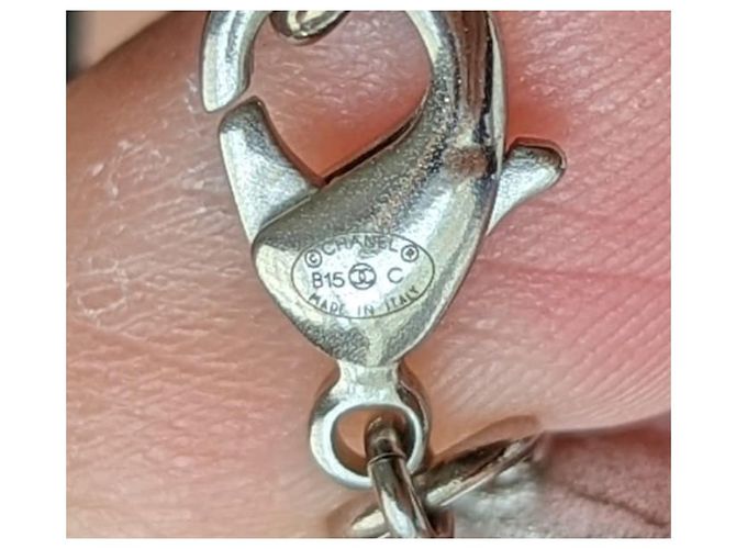 Chanel CC B15Scatola per collana SHW in cristallo con logo C Dubai Moon Collection Argento - vista 4