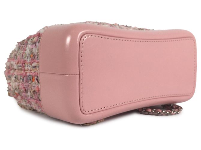 Chanel Pink Tweed Gabrielle Drawstring Backpack - view 6