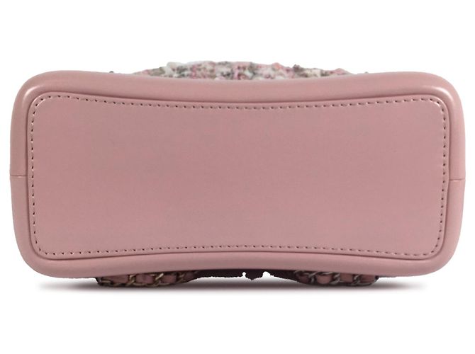 Chanel Pink Tweed Gabrielle Drawstring Backpack - view 7