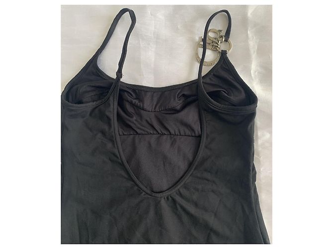 Costume da bagno intero nero Christian Dior con ciondolo D argento - vista 5