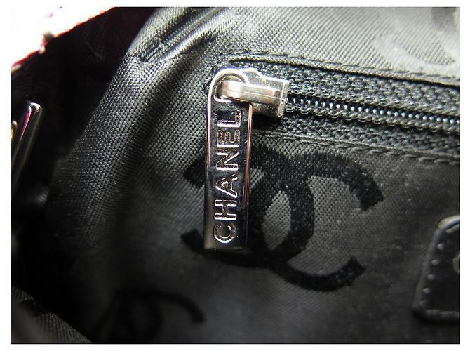 BOLSA CHANEL CAMBON LINE POUCH EM BOLSA DE COURO ACOLCHOADO ROSA - vista 11