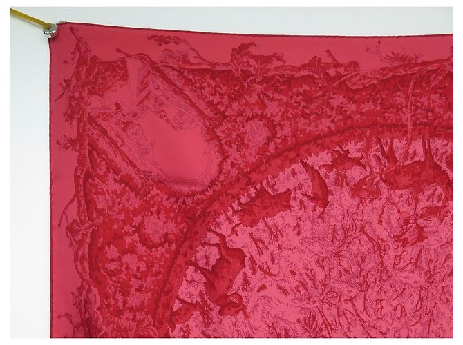 Hermès SCIARPA HERMES LES JARDIN DES METAMORPHOSES SETA FUCSIA CXARRE 90 sciarpa Fuschia - vista 2