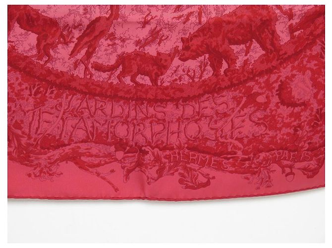Hermès SCIARPA HERMES LES JARDIN DES METAMORPHOSES SETA FUCSIA CXARRE 90 sciarpa Fuschia - vista 3