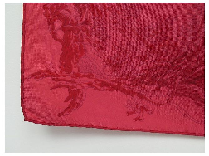 Hermès SCIARPA HERMES LES JARDIN DES METAMORPHOSES SETA FUCSIA CXARRE 90 sciarpa Fuschia - vista 4