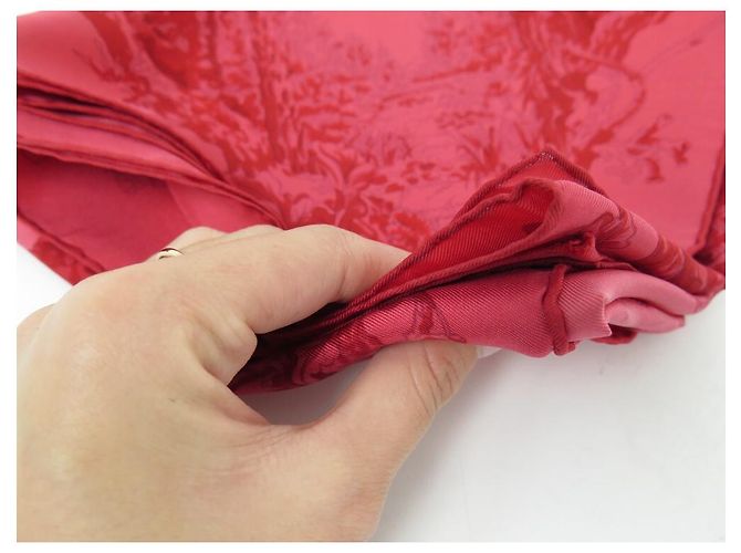 Hermès SCIARPA HERMES LES JARDIN DES METAMORPHOSES SETA FUCSIA CXARRE 90 sciarpa Fuschia - vista 8
