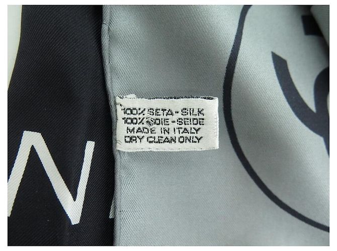 NUOVA SCIARPA QUADRATA CHANEL MADEMOISELLE GABRIEL COCO NERO ECRU QUADRATA 90 Sciarpa seta - vista 5