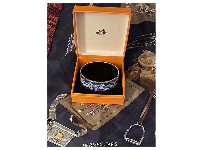 Hermès Email Armband Marineblau - Ansicht 2