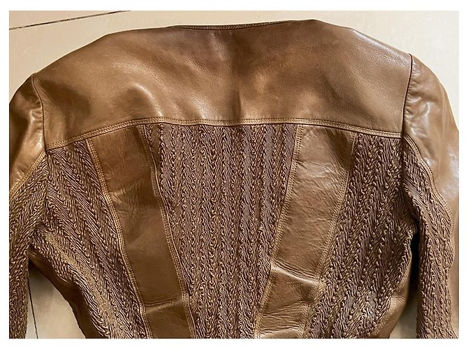 Gucci Lederjacke Braun - Ansicht 12