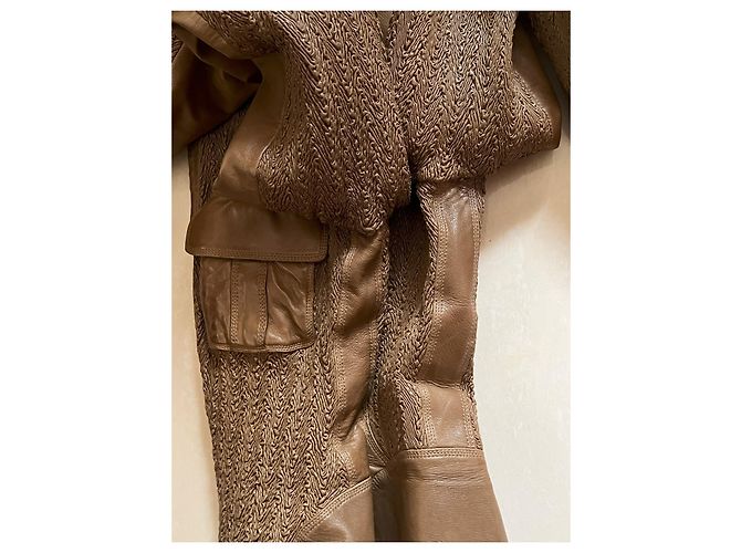 Gucci Lederjacke Braun - Ansicht 13