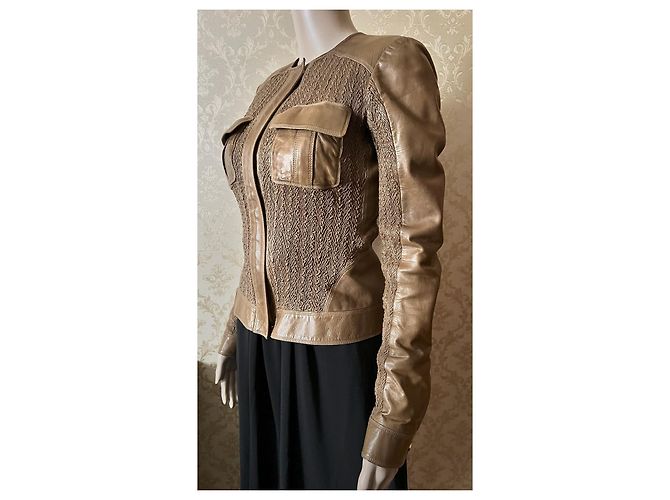 Gucci Lederjacke Braun - Ansicht 17