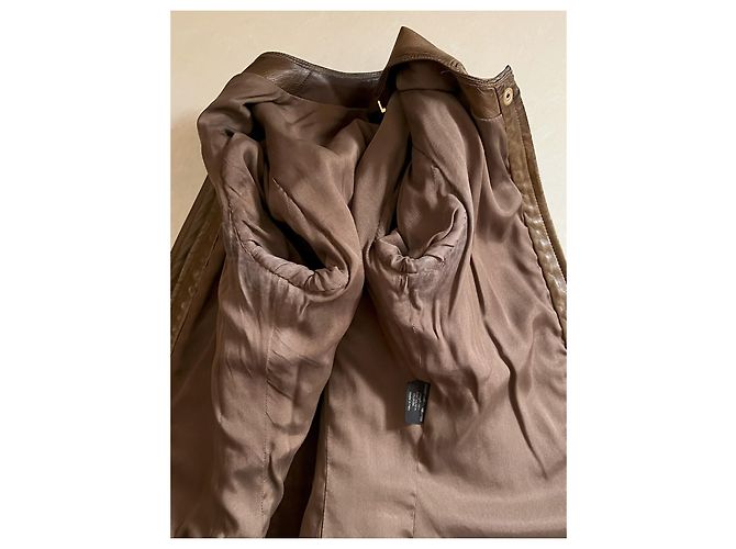 Gucci Lederjacke Braun - Ansicht 4