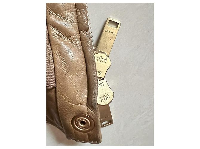 Gucci Lederjacke Braun - Ansicht 7