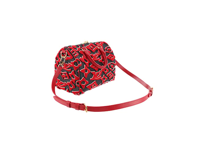 Speedy Sacs à main LOUIS VUITTON Rouge - vue 2
