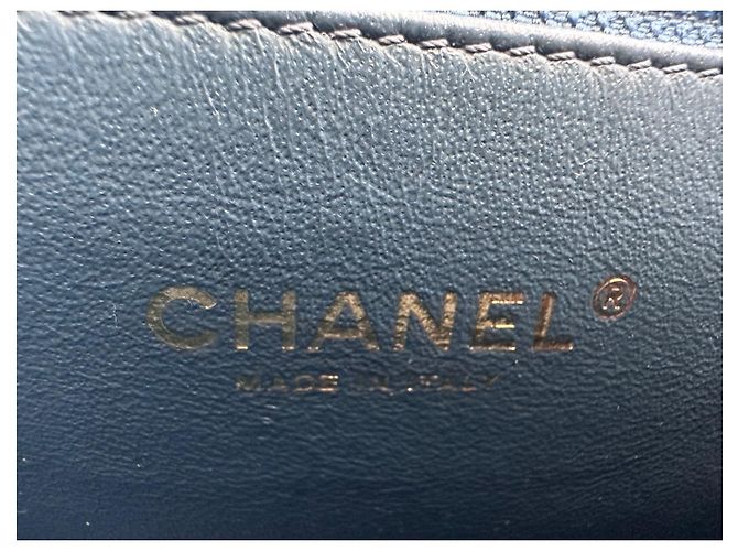 Autre Marque Zaino business CHANEL Affinity in pelle caviale Blu - vista 10