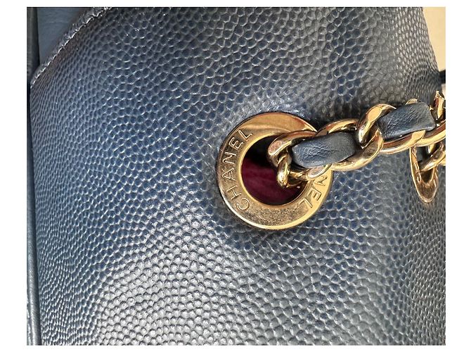 Autre Marque Zaino business CHANEL Affinity in pelle caviale Blu - vista 6