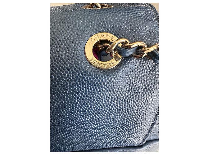 Autre Marque Zaino business CHANEL Affinity in pelle caviale Blu - vista 7