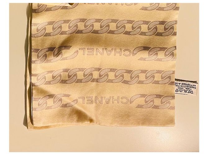 Chanel Fular largo estampado cadenas Hardware de plata - vista 4