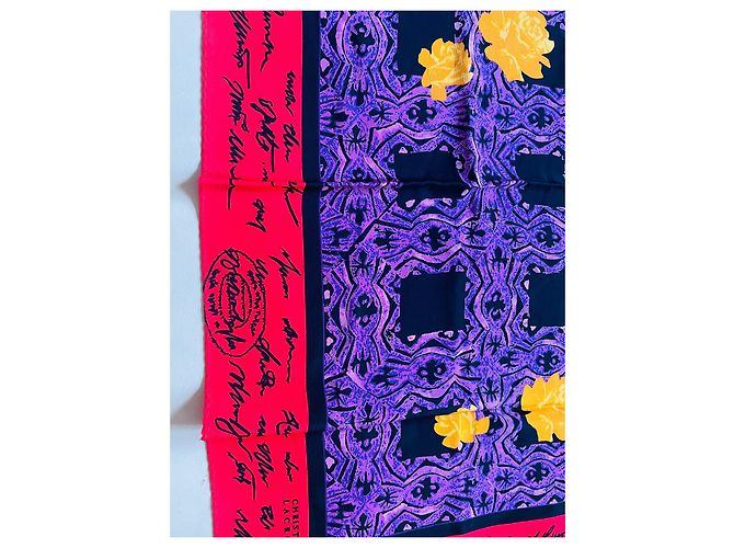 Rose gialle carré e scritta a mano di Christian Lacroix Multicolore - vista 2