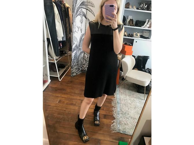 Chloé CHLOE Vestidos T.Internacional L Lana Negro - vista 8