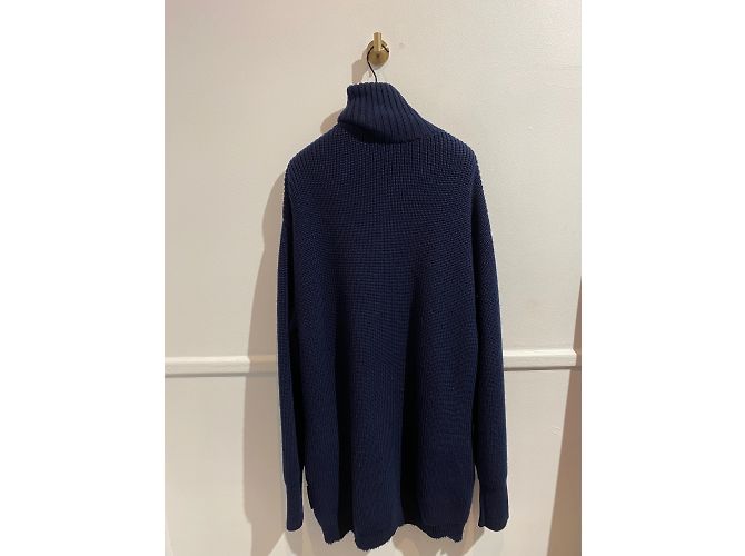 BALENCIAGA Strickwaren T.International XL Synthetik Blau - Ansicht 3