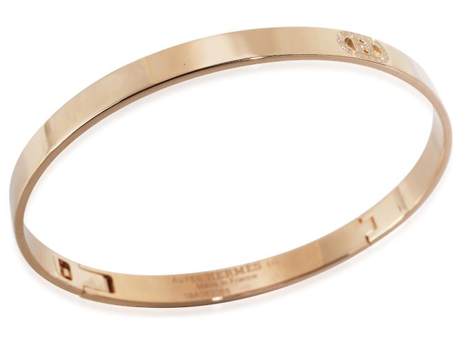 Bracciale Hermès H d'Ancre in 18k Rose Gold 0.07 ctw - vista 2