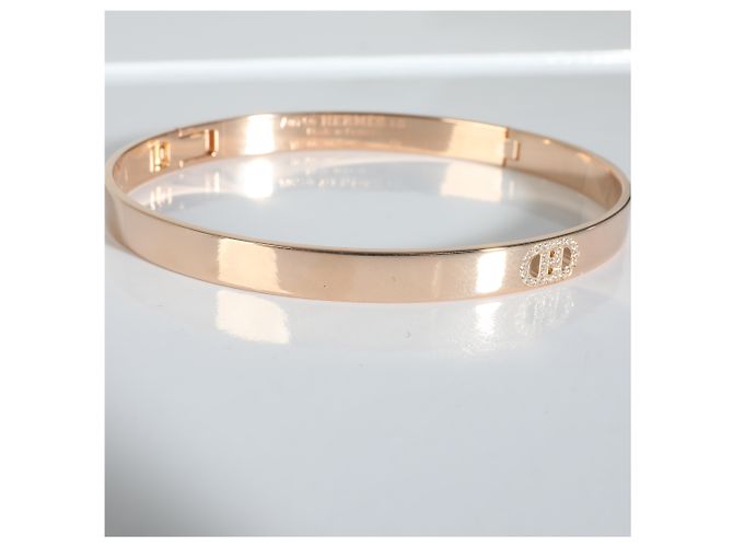 Bracciale Hermès H d'Ancre in 18k Rose Gold 0.07 ctw - vista 7