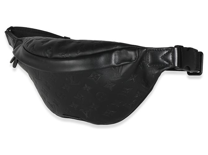 Bumbag Louis Vuitton Marsupio Discovery PM in pelle di vitello Black Monogram Shadow Nero - vista 3