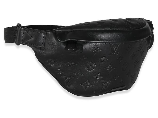 Bumbag Louis Vuitton Marsupio Discovery PM in pelle di vitello Black Monogram Shadow Nero - vista 4