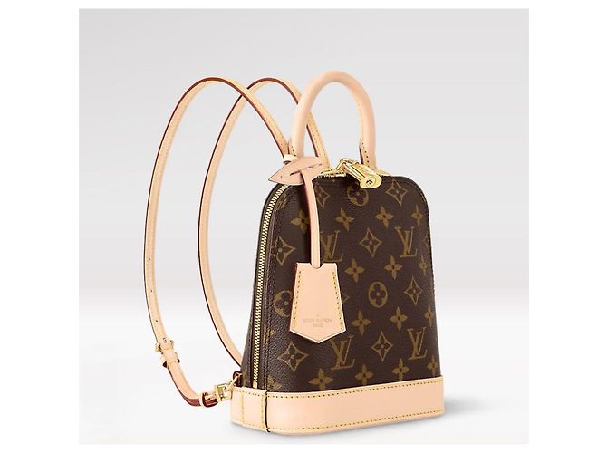 Zaino Louis Vuitton Alma Monogramma Marrone - vista 2