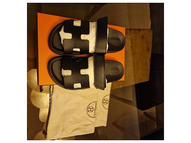 Hermès Sandali Hermes Cipro Nero - vista 4