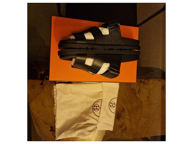 Hermès Sandali Hermes Cipro Nero - vista 5
