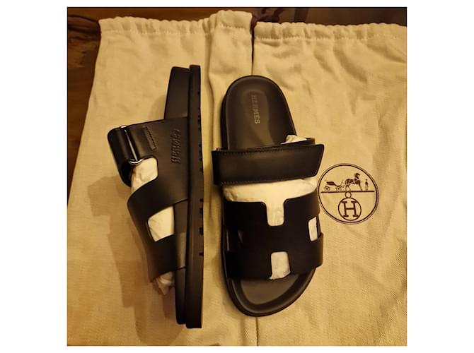 Hermès Sandali Hermes Cipro Nero - vista 6