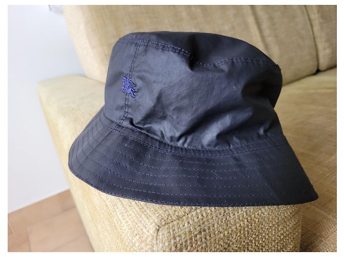 Cappello Burberry con Logo Cavaliere Impermeabile Nero - vista 2