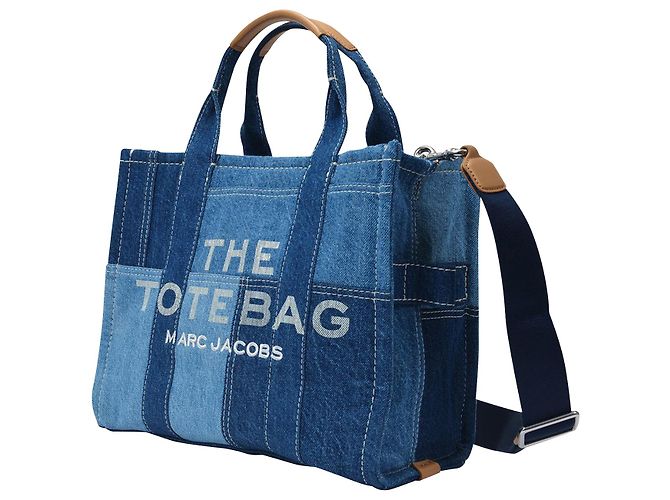 Marc Jacobs Medium Traveler Tote in Blue Denim Cotton - view 3
