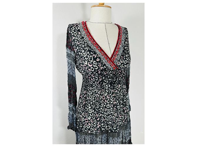 Anna Sui Kleid Mehrfarbig Viscose Mehrfarben - Ansicht 2