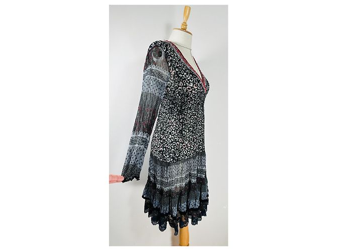 Anna Sui Kleid Mehrfarbig Viscose Mehrfarben - Ansicht 3