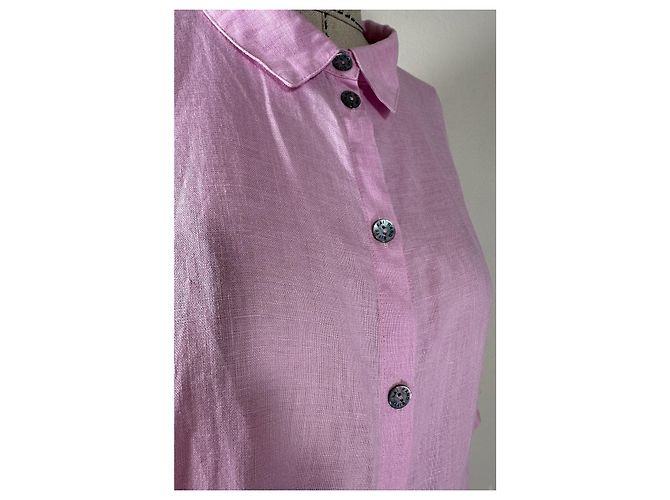Camicia di lino rosa Bitte Kai Rand - vista 3